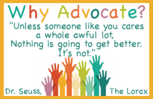 Why Advocate? Sign