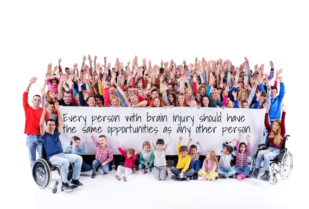 2018.1212 Awareness Day sign group Crowd of people holding a banner